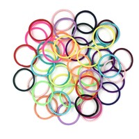 Choumaru Nylon Bows for Girls, Multicolor, Pack of 100 pcs