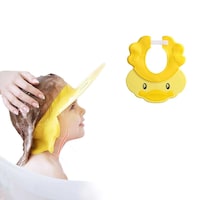 Picture of Elix Baby Bathing Shower Shampoo Caps for Washing Hair, Yellow