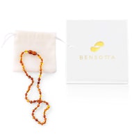 Picture of Bensotta Baltic Amber Necklace Raw Unpolished, 12.5inch, 32cm