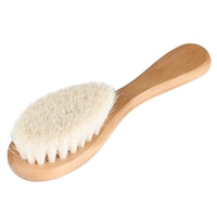 Picture of Dauerhaft Soft Baby Hair Brush with Wooden Handle, Brown
