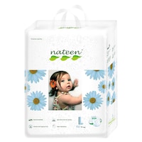 Picture of Nateen Premium Baby Diapers with Strong Leak Guard, White, Pack of 16 Pcs