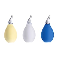 Evwoge Premium Nasal Aspirator for Baby, Multicolor, Pack of 3 Pcs