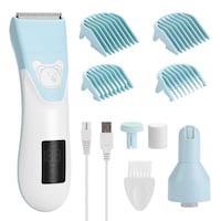 Picture of Wadeo 2 in 1 Electric Baby Hair Clipper, Blue