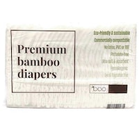 Picture of Boo Bamboo Diapers for Baby, White, Large, Pack of 30 Pcs