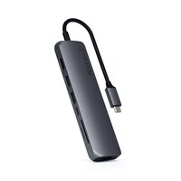 Satechi Type-C Slim Multiport with Ethernet Adapter, Space Grey