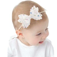 Picture of Kekeda Baby Lace Headbands with Bows, White