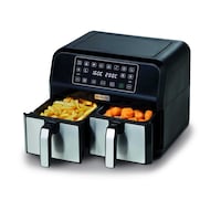 Picture of Kenwood Dual Air Fryer, HFM75.000MB, 1700W, ‎8Ltr, ‎Black
