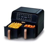 Picture of Kenwood Dual Air Fryer, HFP70.000BK, 1700W, 2 x 4Ltr, ‎Black