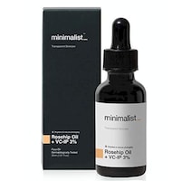 Minimalist Pure Rosehip Oil with Vitamin C Face Serum for Glowing Skin, 30ml