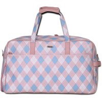Strutt British Check Weekender Bag, Pink, 21 inch