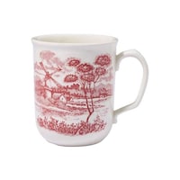 Claytan Windmill Printed Ceramic Mug, Pink, 340ml - Carton of 49 Pcs