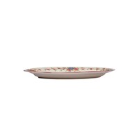 Claytan Cottage Roses Printed Oval Platter, Blue & Red, 36cm - Carton of 60 Pcs