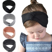 Picture of Dcuterq Baby Girl Headbands w Bows Newborn Infant Flowers Elastic Hairband Child Hair Accessories