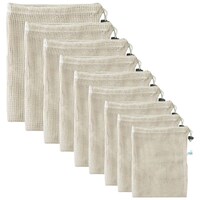 Arka Home Products Cotton Net Bag, Off-White, Pack of 9