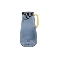 Arow Surahi Barbara Water Pot, 2 Liters, Transparent Black & Yellow
