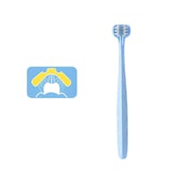 MDB Baby 3 Side Soft Bristle Easy Grip Toothbrush, Blue