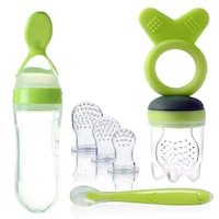 Picture of Gedebey Baby Food Feeder Fruit Pacifier Set, Green, Pack of 3pcs