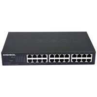 Digisol Lan Capable 24 Port Gigabit Ethernet Unmanaged Switch, Black