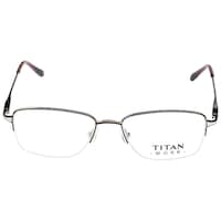 Titan UV Protected Brown Rectangle Unisex Spectacle Frame