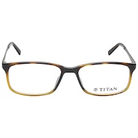 Picture of Titan UV Protected Brown Rectangle Men Spectacle Frame