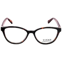 Picture of Titan UV Protected Brown Cat Eye Unisex Spectacle Frame