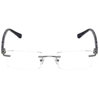 Picture of Titan UV Protected Silver Rectangle Men Spectacle Frame