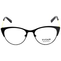 Picture of Titan UV Protected Black Cat Eye Unisex Spectacle Frame