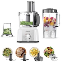 Kenwood Multipro Express Food Processor, FDP65.400WH, ‎1000W, 1.5Ltr, White