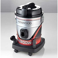 Kenwood Drum Vacuum Cleaner, VDM60.000BR, 2200W, ‎25Ltr, ‎Black & Red