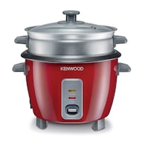 Picture of Kenwood 2-in-1 Rice Cooker with Steamer, RCM30.RD, ‎350W, 600ml, ‎Red