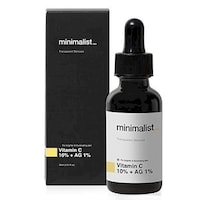 Minimalist 10% Vitamin C Face Serum for Glowing Skin, 30 ml