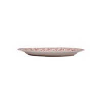 Claytan Floral Printed Oval Platter, Red, 36cm - Carton of 46 Pcs