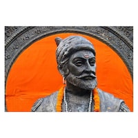 Star Deal Shivaji Maharaj Wooden Wall Frame