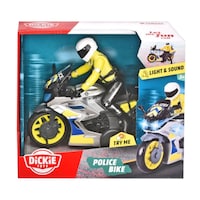 Dickie Police Bike Toy, Yellow