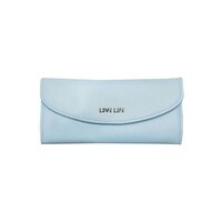 Influence Germany Faux Trifold Leather Ladies Wallet, Blue