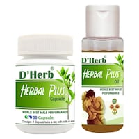 Picture of D'Herb Herbal Plus Oil and Capsule Combo