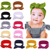Dcuterq Baby Girl Headbands w Bows Newborn Infant Flowers Elastic Hairband Child Hair Accessories