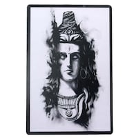 Star Deal Lord Shiva Wall Photo, Black and White