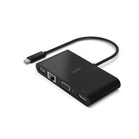 Belkin USB-C Multimedia with Tethered USB-C Cable, Black