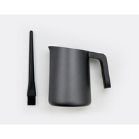 Subminimal Heat Resistant Handle FlowTip Milk Jug, 450ml, Black