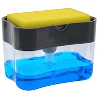 Krifton 2-in-1 Liquid Soap Dispenser with Sponge Holder