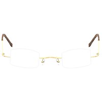 Picture of Titan UV Protected Gold Rectangle Men Spectacle Frame