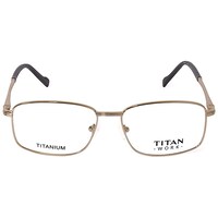 Picture of Titan UV Protected Gold Rectangle Unisex Spectacle Frame