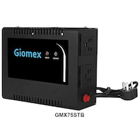 Giomex Copper Auto Cooling TV Voltage Stabilizer, GMX75STB, Black