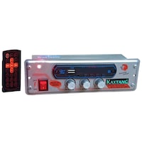 Kaxtang Mini Bluetooth Car Stereo, Silver, Single Din, 160 Watts