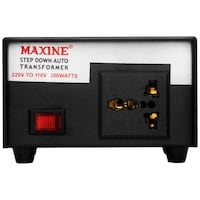 Maxine Voltage Convertor, Black, 200 W