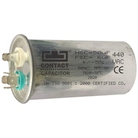 Picture of Delhi Arts AC/DC Dual Conditioner Capacitor, 50 + 6 MFD