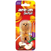 Picture of Areon Smile Tiger Toy Gel Car Air Freshener, Apple and Cinnamon, Pack of 2