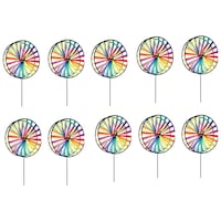 Hyba Colourful Paper Pinwheel, Pack of 10