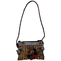 Picture of Vintage Embroidered Pouch Bag, Multicolour
